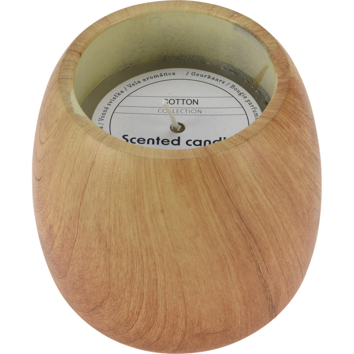 DUFTKERZE Baumwolle Ø 11,8 cm - Braun, Paraffin (11.8/11.8cm) - Home Styling Collection