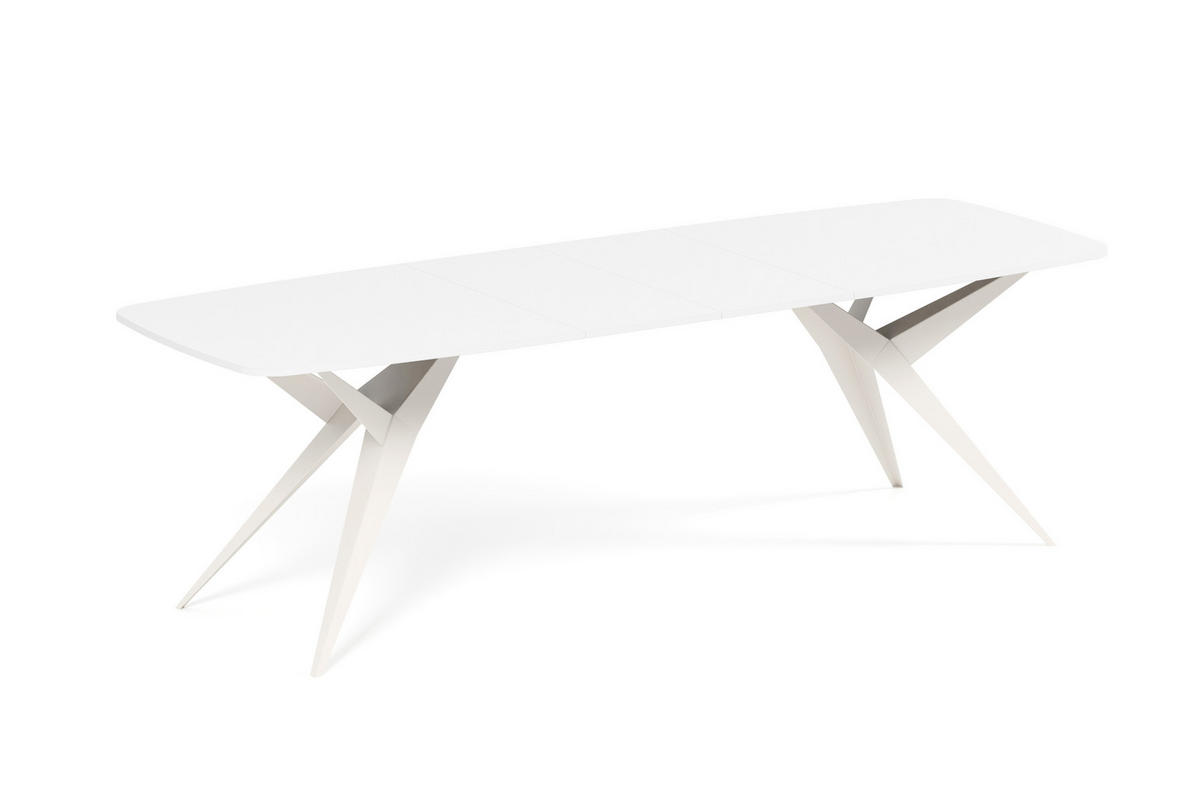 ESSTISCH AXIS - Kaschmir/Beige, Holzwerkstoff/Metall (90/180/76cm) - Meblini