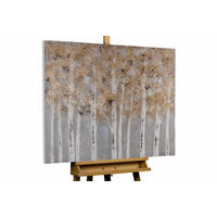 ACRYLBILD HANDGEMALT 100/75 cm - Grau, Holz/Textil (1.8/75cm) - KUNSTLOFT
