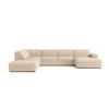 ECKSOFA Cursal V, Stoff Salvador, Beige, Links - Beige, Holz (364/262cm) - Kaiser Möbel