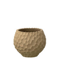 BLUMENTOPF KERBEN + AUßENBEREICH SAND Beige - Beige, Stein (34/28cm) - J-Line