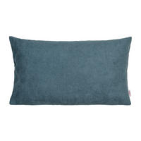 KISSENHÜLLE FarbTon Chenille-Haptik nordlicht-blau 50/30 cm - Blau, Textil (30/50cm) - beties Heimtextil