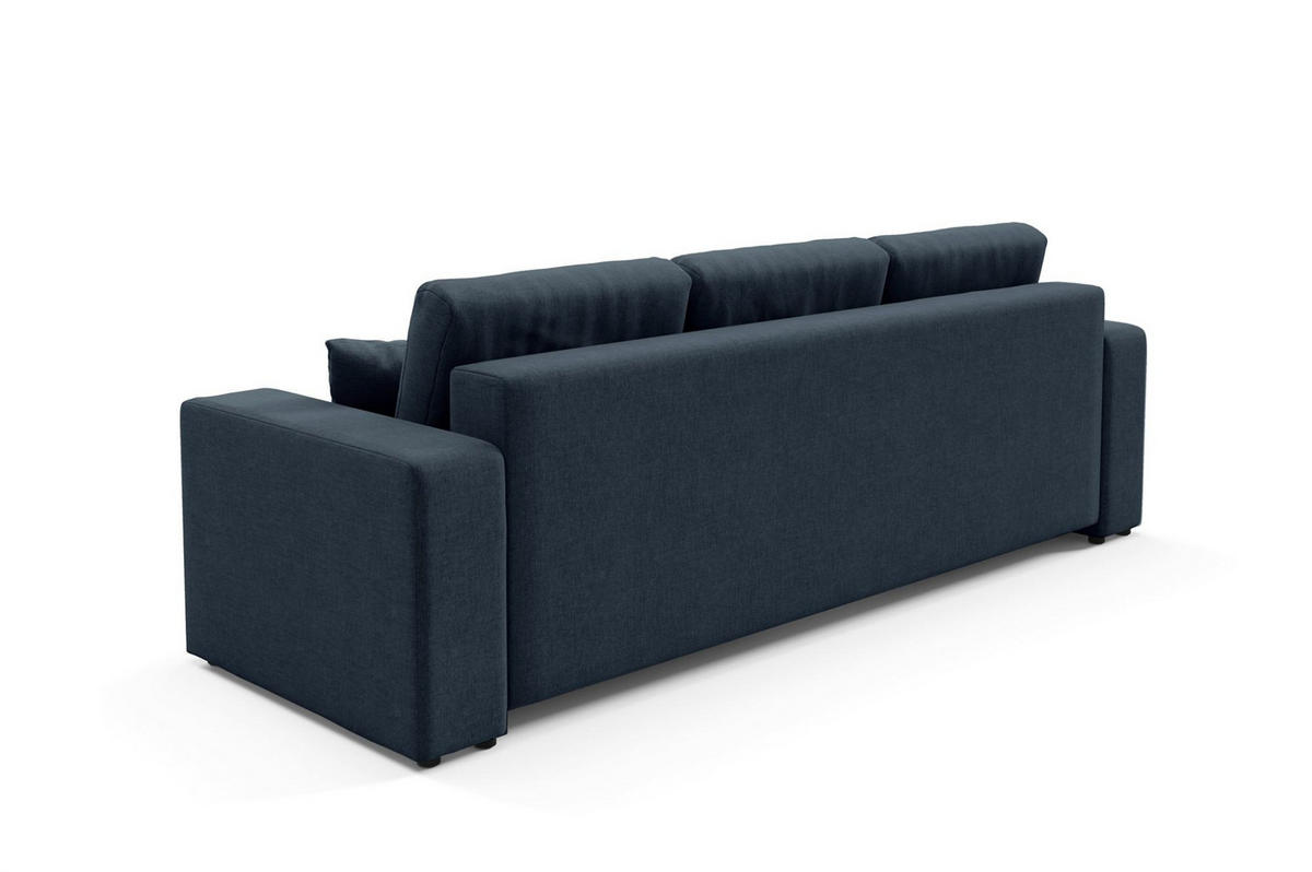 SCHLAFSOFA Augusto - Blau, Holzwerkstoff/Textil (244/82/102cm) - Fun Möbel
