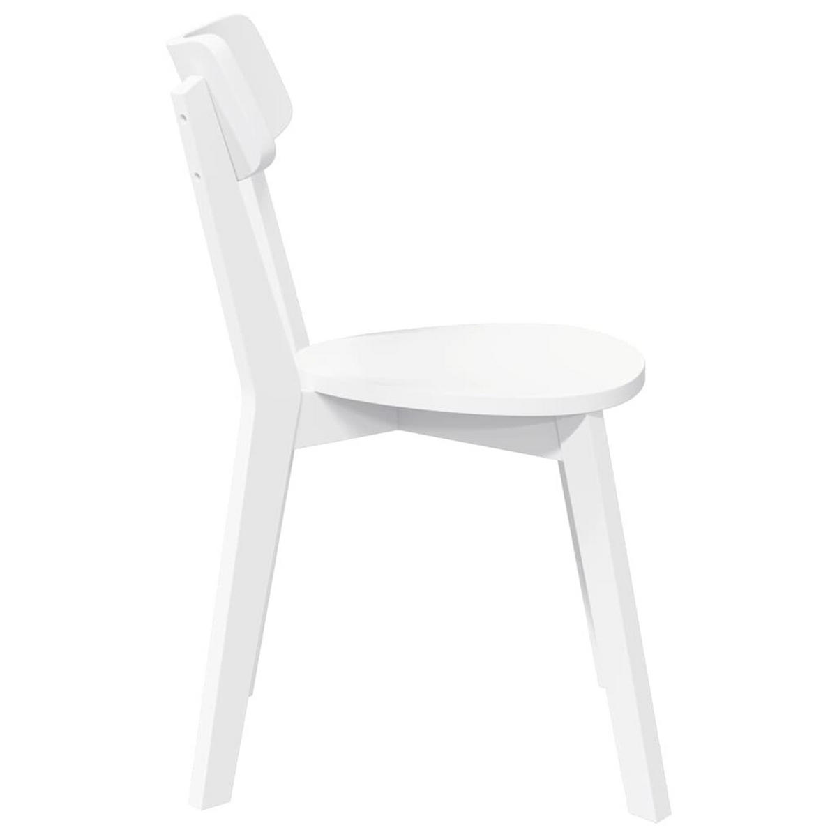 STUHL-SET 2 Stk Brenthain 47.5/79.5/53 cm - Weiß, Holz (47.5/79.5/53cm) - ZMH