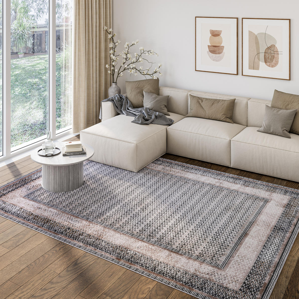 TEPPICH COMO Grau 160/230 cm - Grau, Kunststoff (160/230cm) - Tapiso