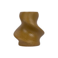 VASE Paris Twisted Wide - Grün - 22 cm - Grün, Stein (22cm) - Present Time