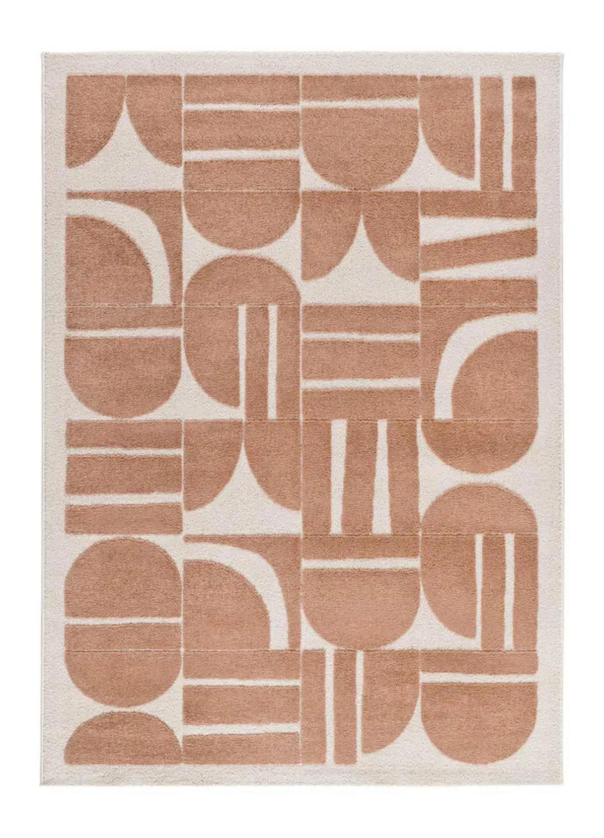 KURZFLORTEPPICH Kupfer / Creme Candela 80/150 cm - Creme, Textil (80/150cm) - Atticgo