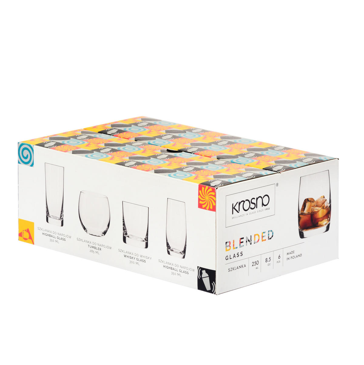 WHISKYGLÄSER, 6er-Set, 250 ml - Transparent, Glas (0.25L) - Krosno Glass