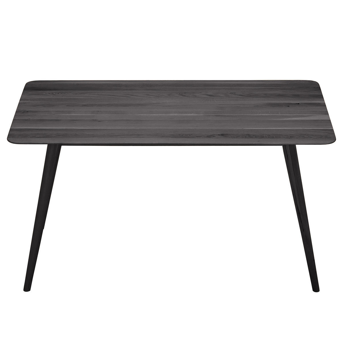 MASSIVER ESSTISCH - Massivholz - Eschefarben, Holz (80/140/75cm) - home24