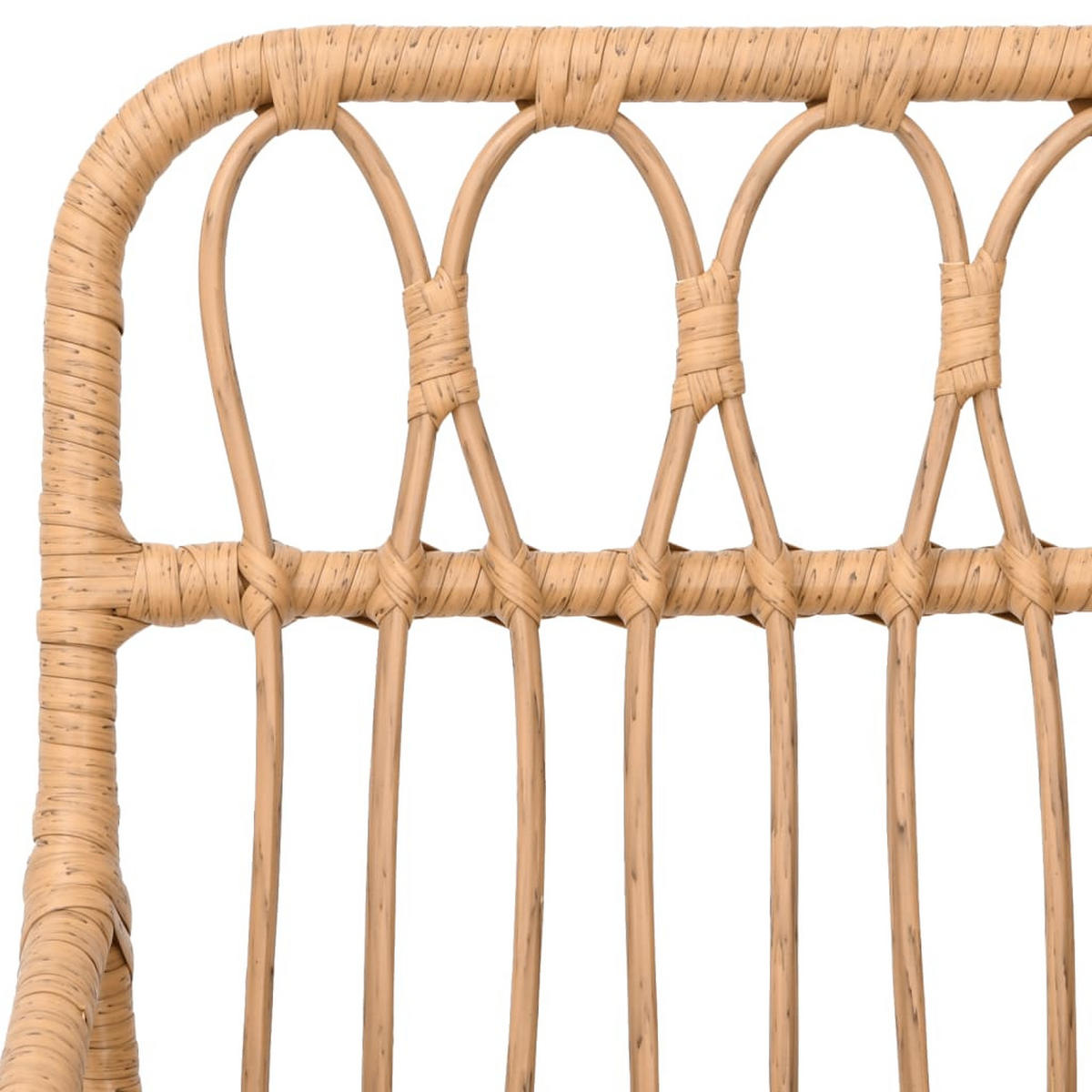 GARTEN-ESSGRUPPE 7-teilig Poly Rattan - Braun, Kunststoff - vidaXL