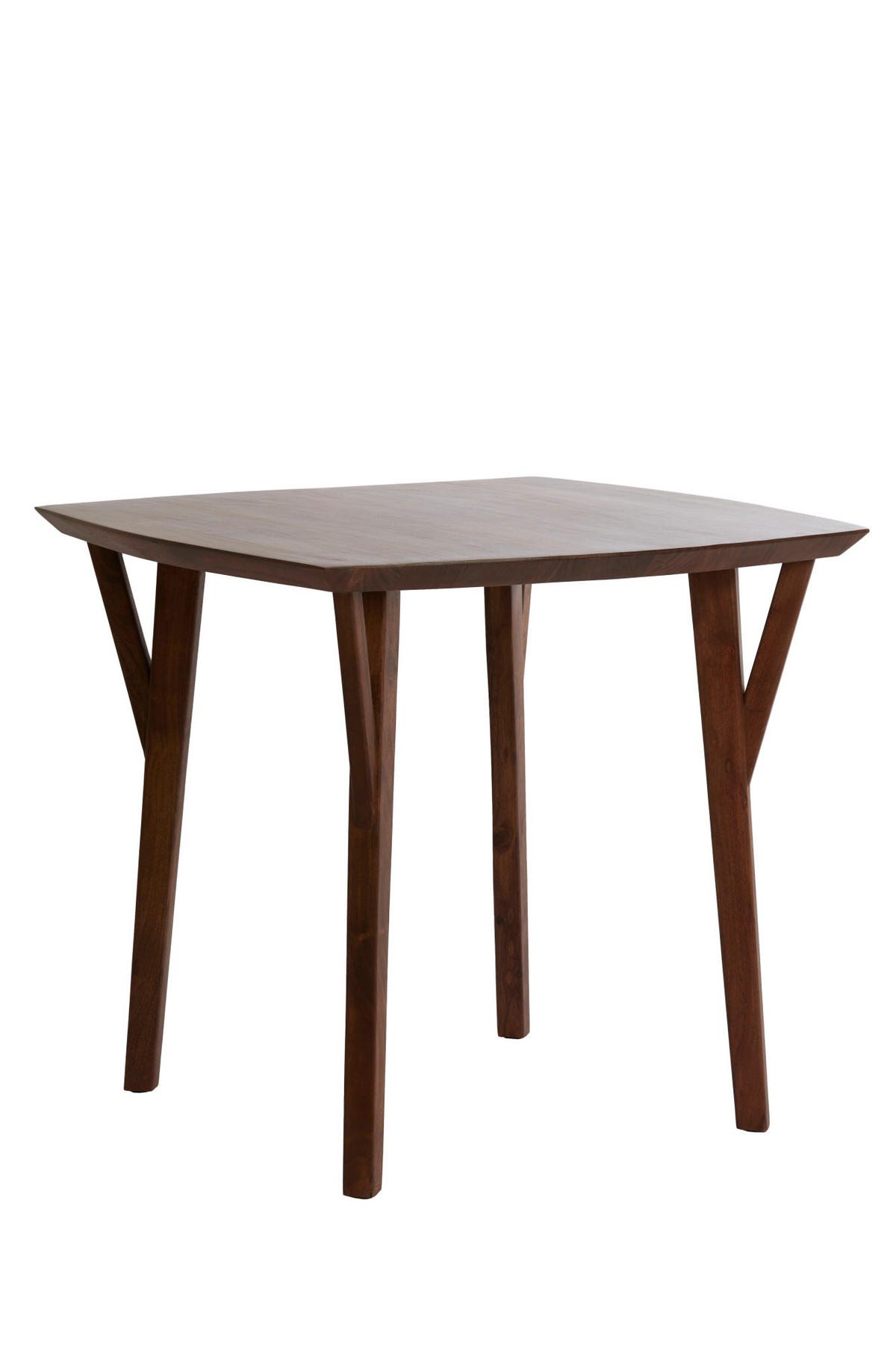 ESSTISCH Quenza Braun 85/85/78 cm - Dunkelbraun, Holz (85/85/78cm) - Light & Living