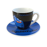 ESPRESSOTASSE Speedster Mehrfarbig Mit Untertasse - Blau, Keramik (0.08L) - Porsche