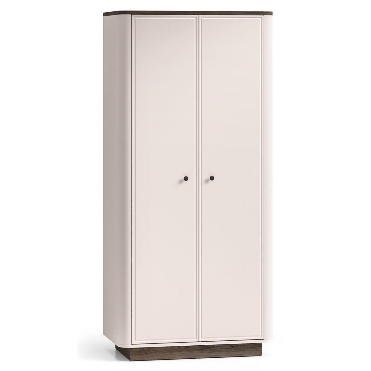 KLEIDERSCHRANK Vilavio Kaschmir/Eicheoptik, 92 cm - Taupe/Dunkelbraun, Holzwerkstoff/Metall (91.6/191.5/53cm) - Selsey