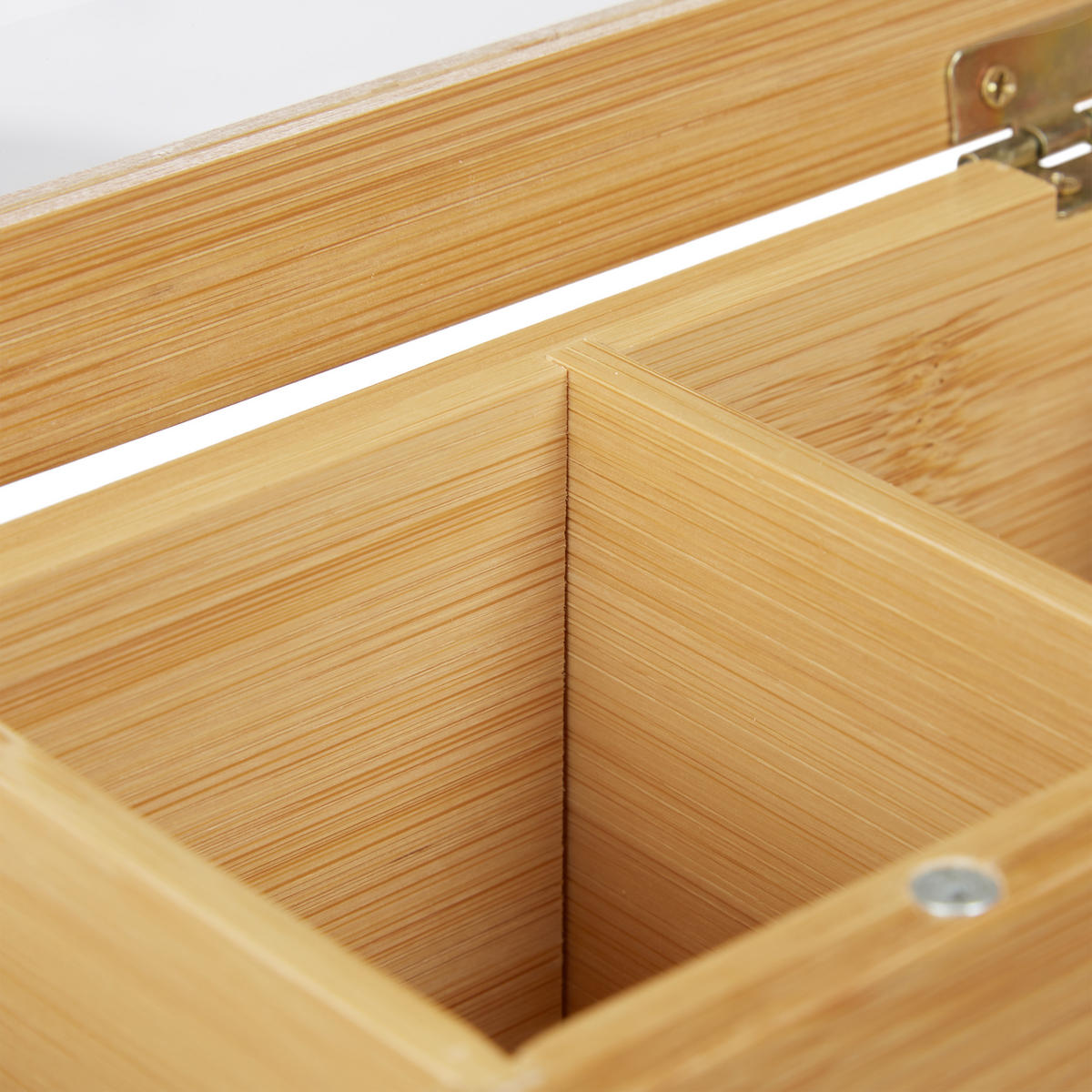 TEEBOX - Hellbraun, Holz/Kunststoff (44/9/9cm) - Relaxdays