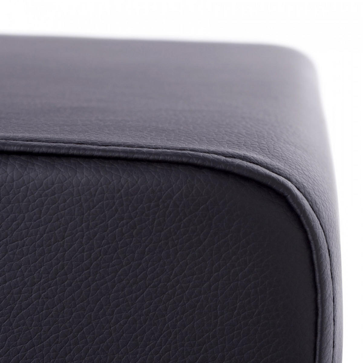 HOCKER, SESSEL UND STUHL Schwarz 41x41x41cm - Schwarz, Leder (41/41/41cm) - AlterEgo