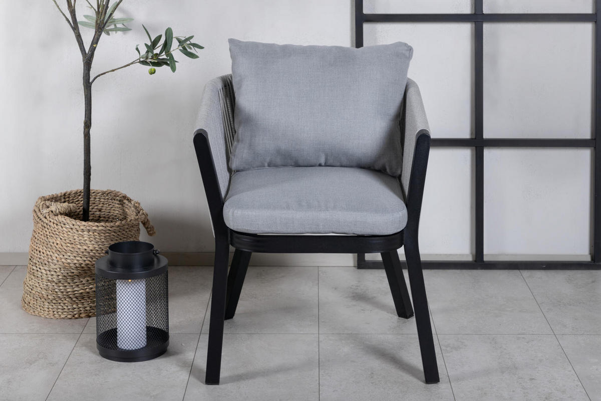 GARTENESSSTUHL VIRYA Grau 60x63x73 cm - Grau, Metall (60/73/63cm) - FURNLUX