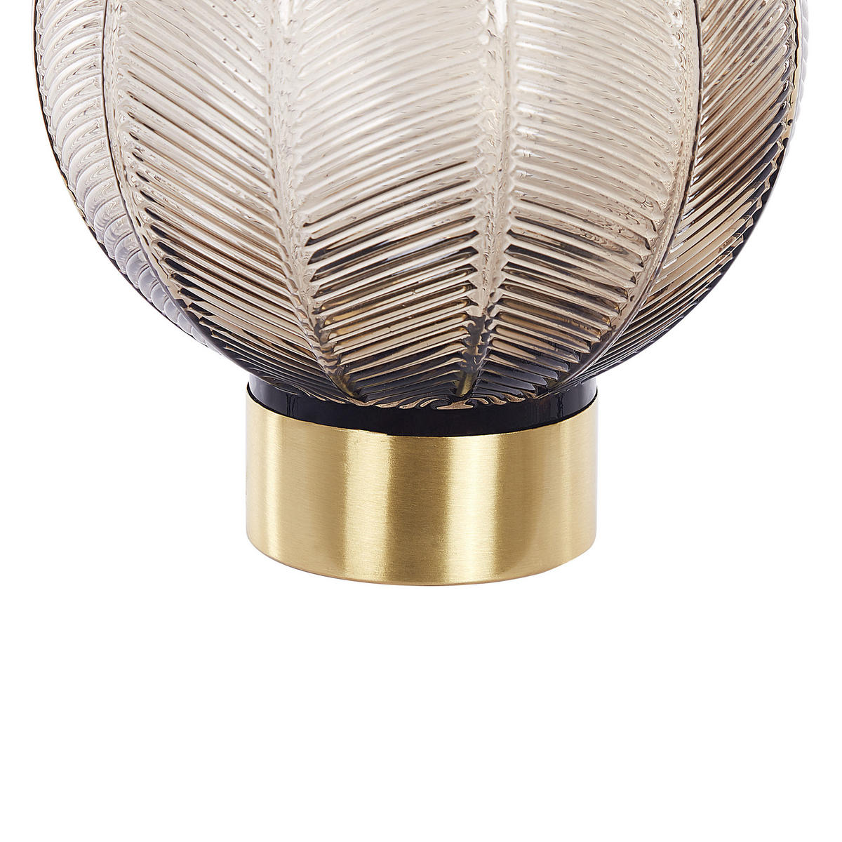 BLUMENVASE Glas braun Felli - Braun, Glas (24cm) - Beliani