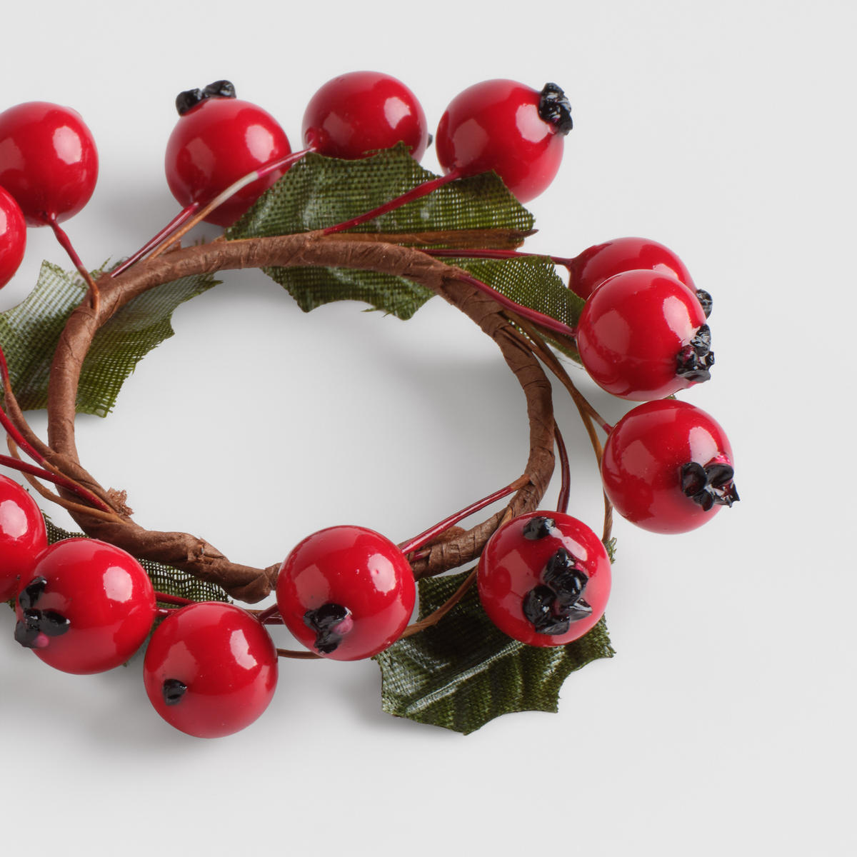 WEIHNACHTSKRANZ Serviettenring Inge, 12x7cm - Rot, Kunststoff (7/12/7cm) - home&you