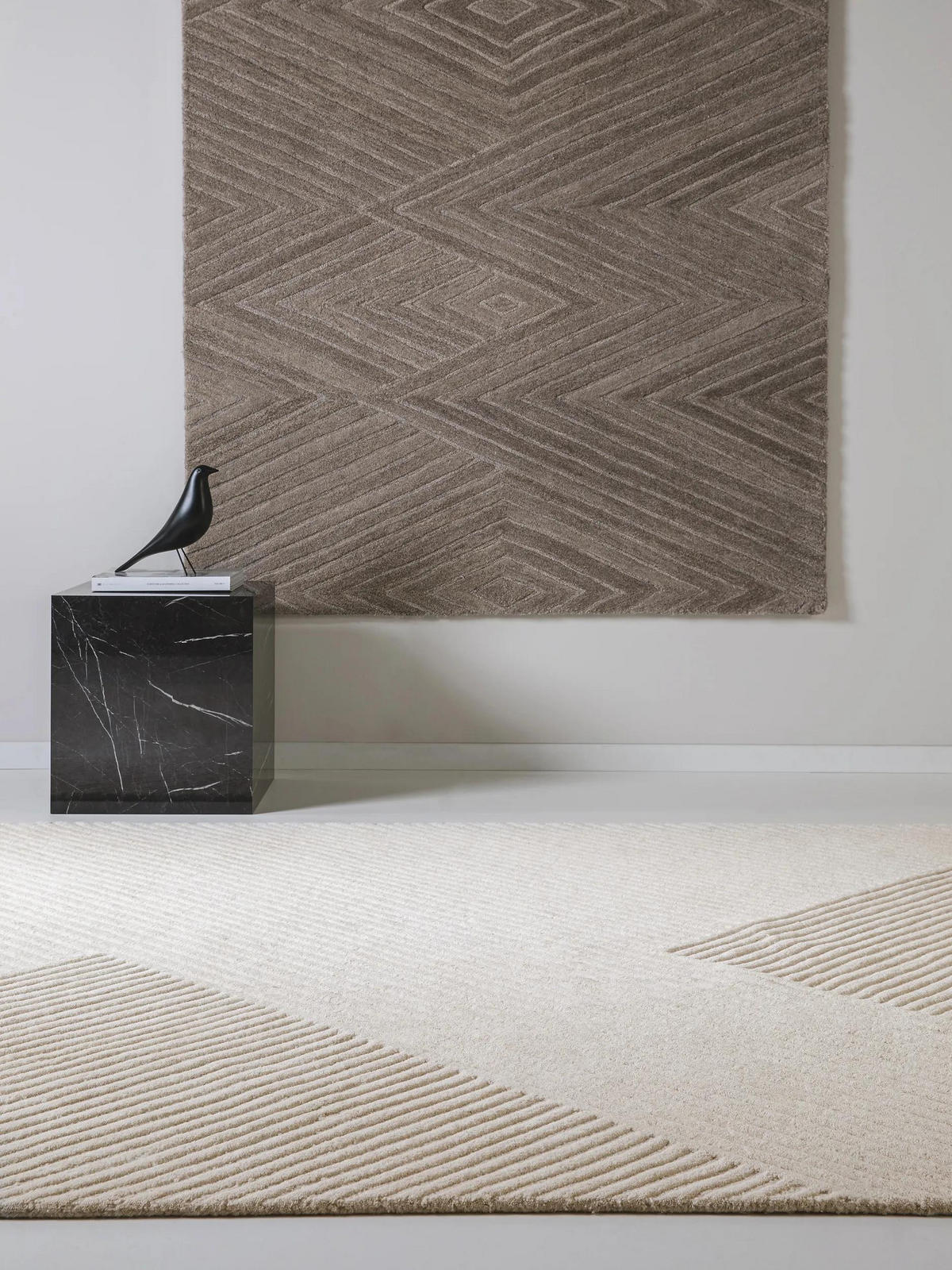 WOLLTEPPICH Yanis Beige/Hellbraun 200x300 cm - Beige, Textil (200/300cm) - benuta Pure