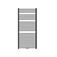 BADHEIZKÖRPER Sahara 750x1500 mm Anthrazit gebogen mit Mittelanschluss - Anthrazit, Metall (75/150/5cm) - LuxeBath