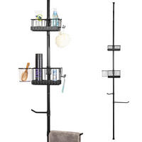 BADREGAL, schwarz - Schwarz, Metall (34.5/290/14cm) - bremermann