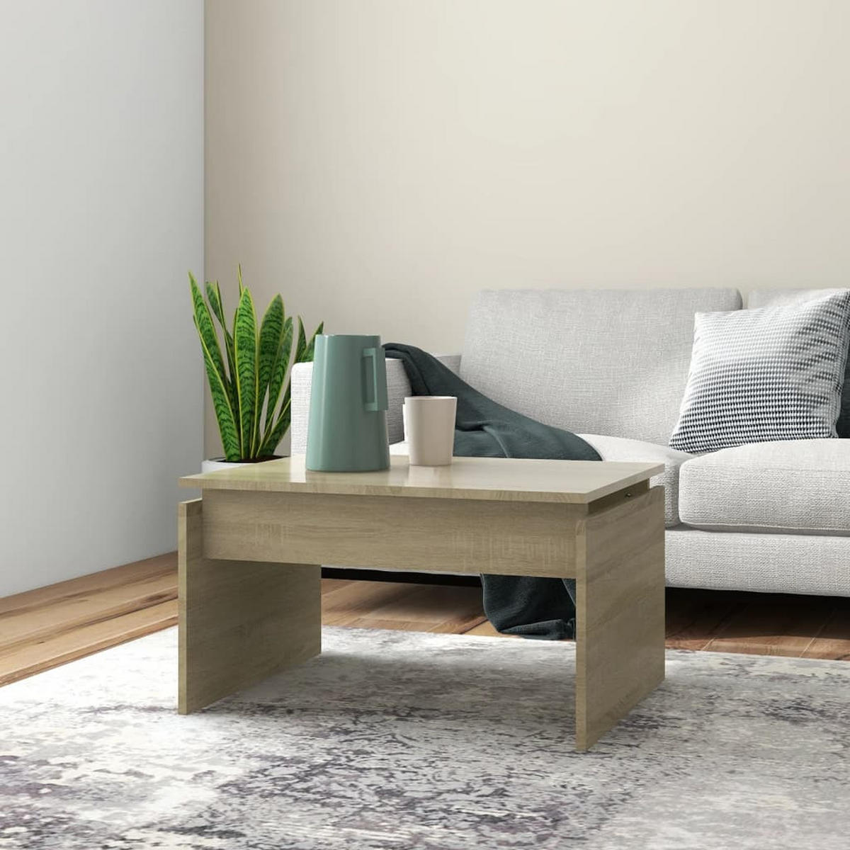 COUCHTISCH Sonoma-Eiche 68x50x38 cm Holzwerkstoff - Braun, Holzwerkstoff (68/50/38cm) - furnicato