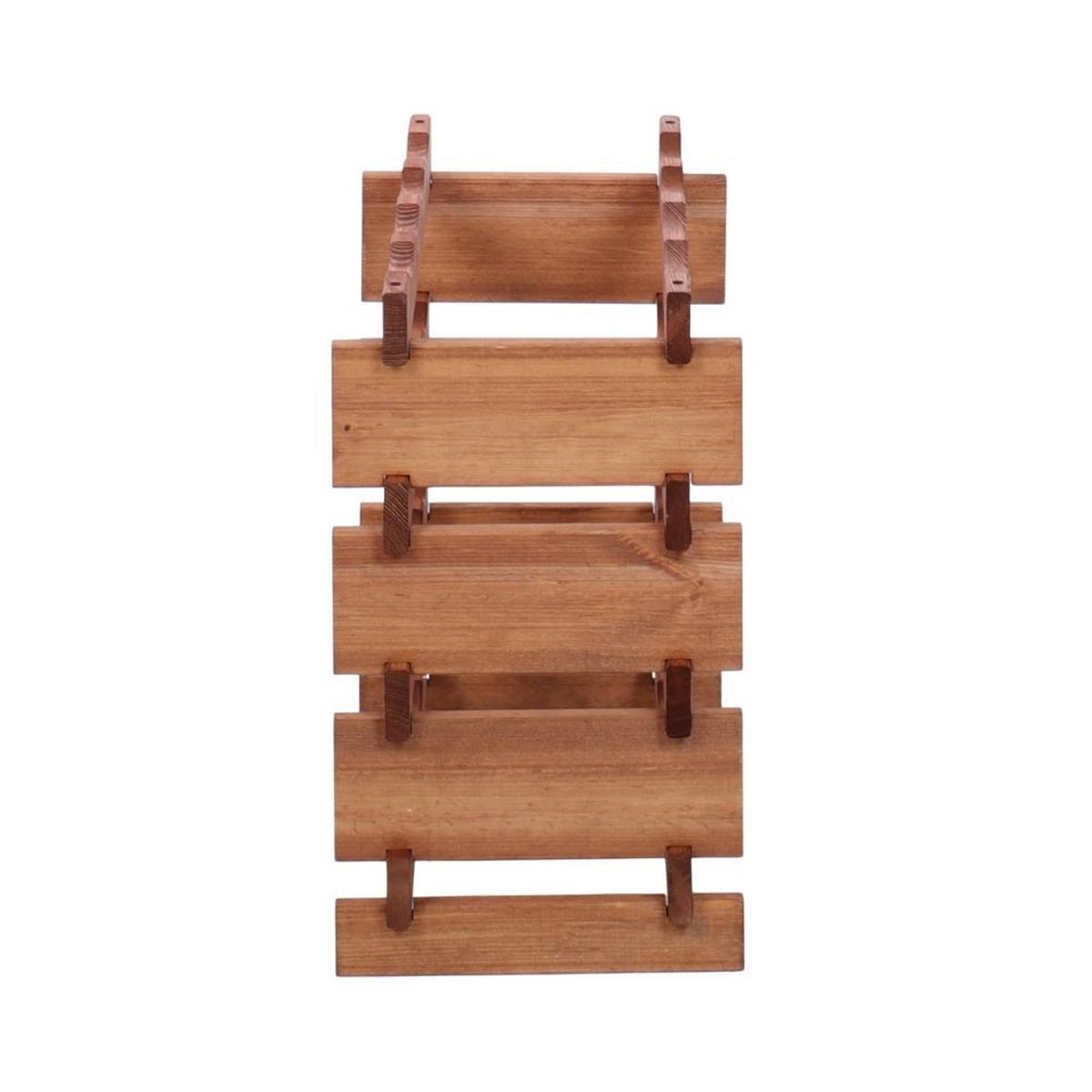 WEINREGAL VINOTECA FLEX PRO HxBxT 51x46x28cm 16 Flaschen auf 4 Ebenen Braun geölt - Braun, Holz (46/51/28cm) - PROREGAL