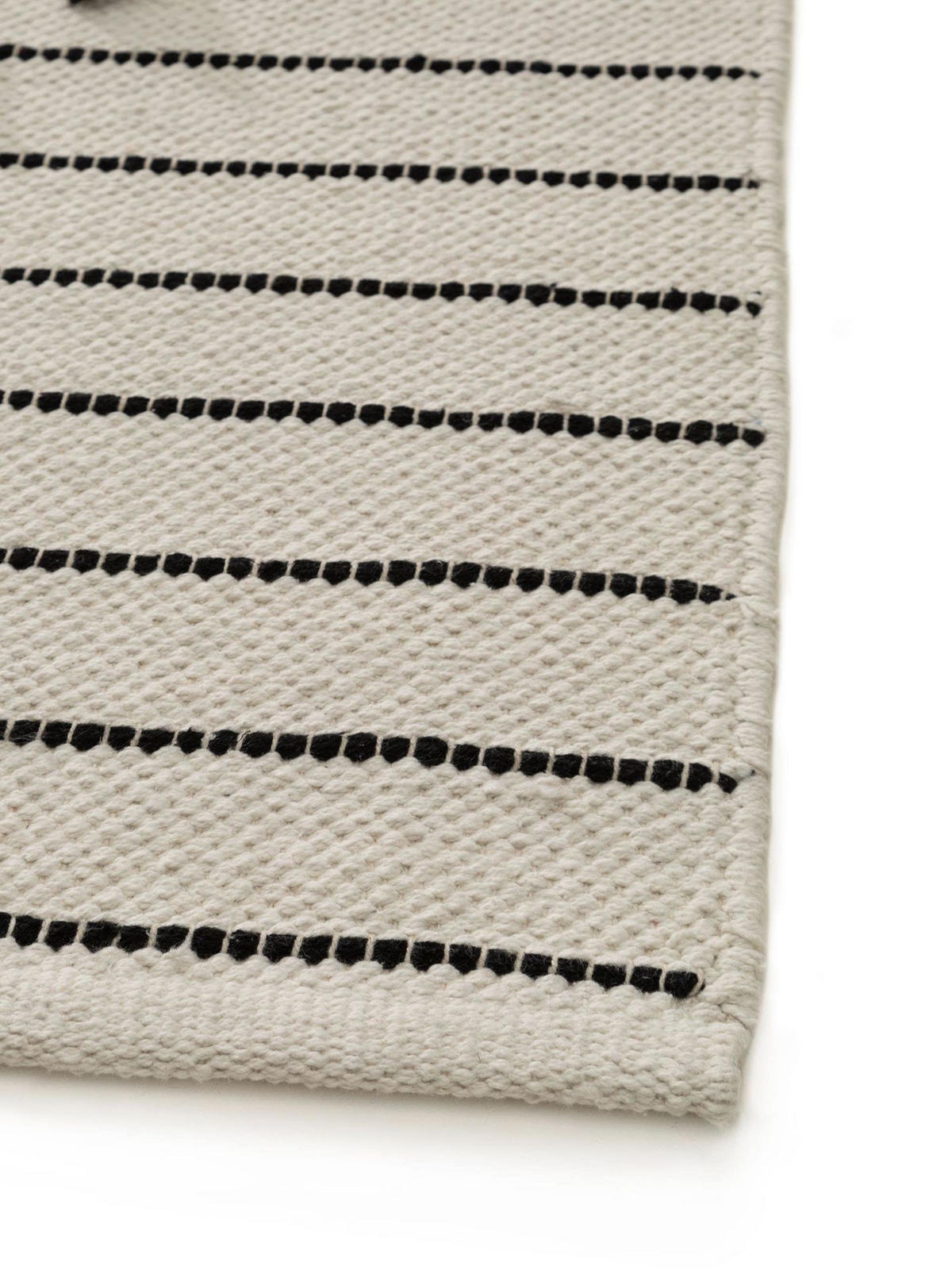 TEPPICH Baumwollteppich Bo Beige - Beige, Textil (120/1cm) - KUNSTLOFT