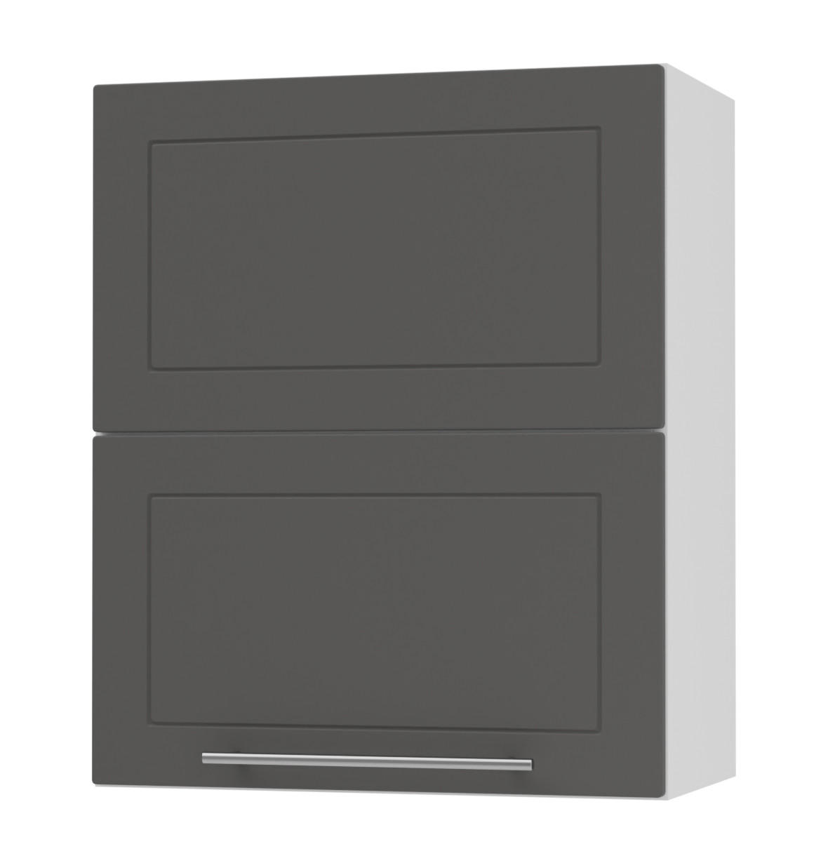 KÜCHENHÄNGESCHRANK Kvantum W8B/60 Graphit Matt / Weiß Matt 60 / 32,5 / 72cm - Graphitfarben/Weiß, Holz/Holzwerkstoff (60/72/32.5cm) - Feldmann-Wohnen