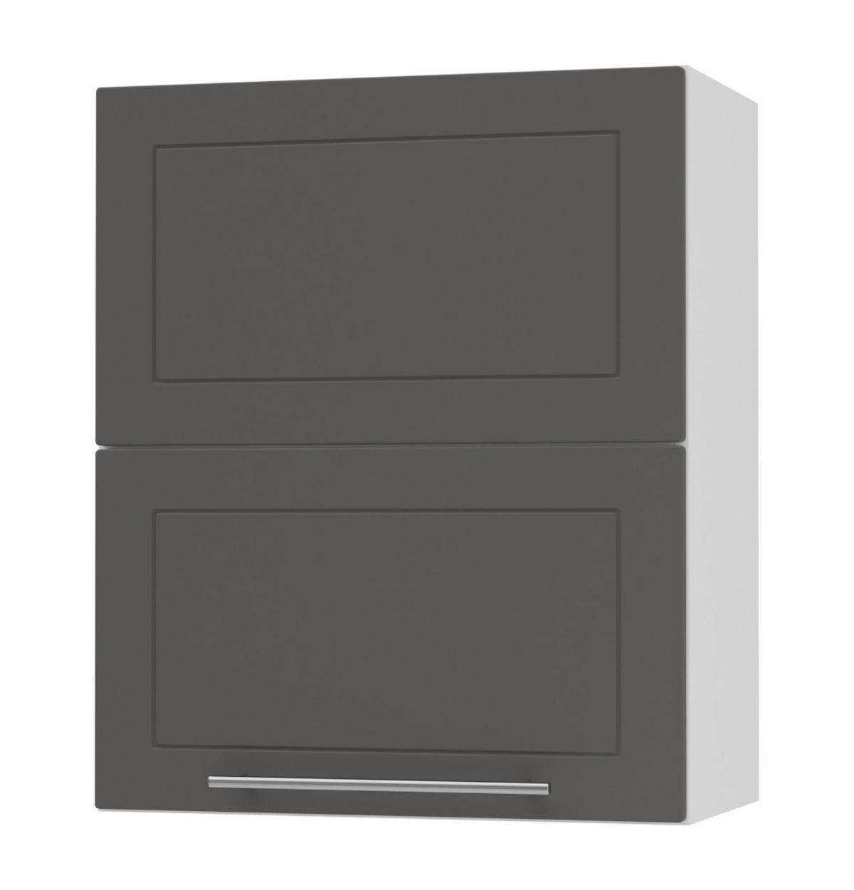 KÜCHENHÄNGESCHRANK Kvantum W8B/60 Graphit Matt / Weiß Matt 60 / 32,5 / 72cm - Graphitfarben/Weiß, Holz/Holzwerkstoff (60/72/32.5cm) - Feldmann-Wohnen