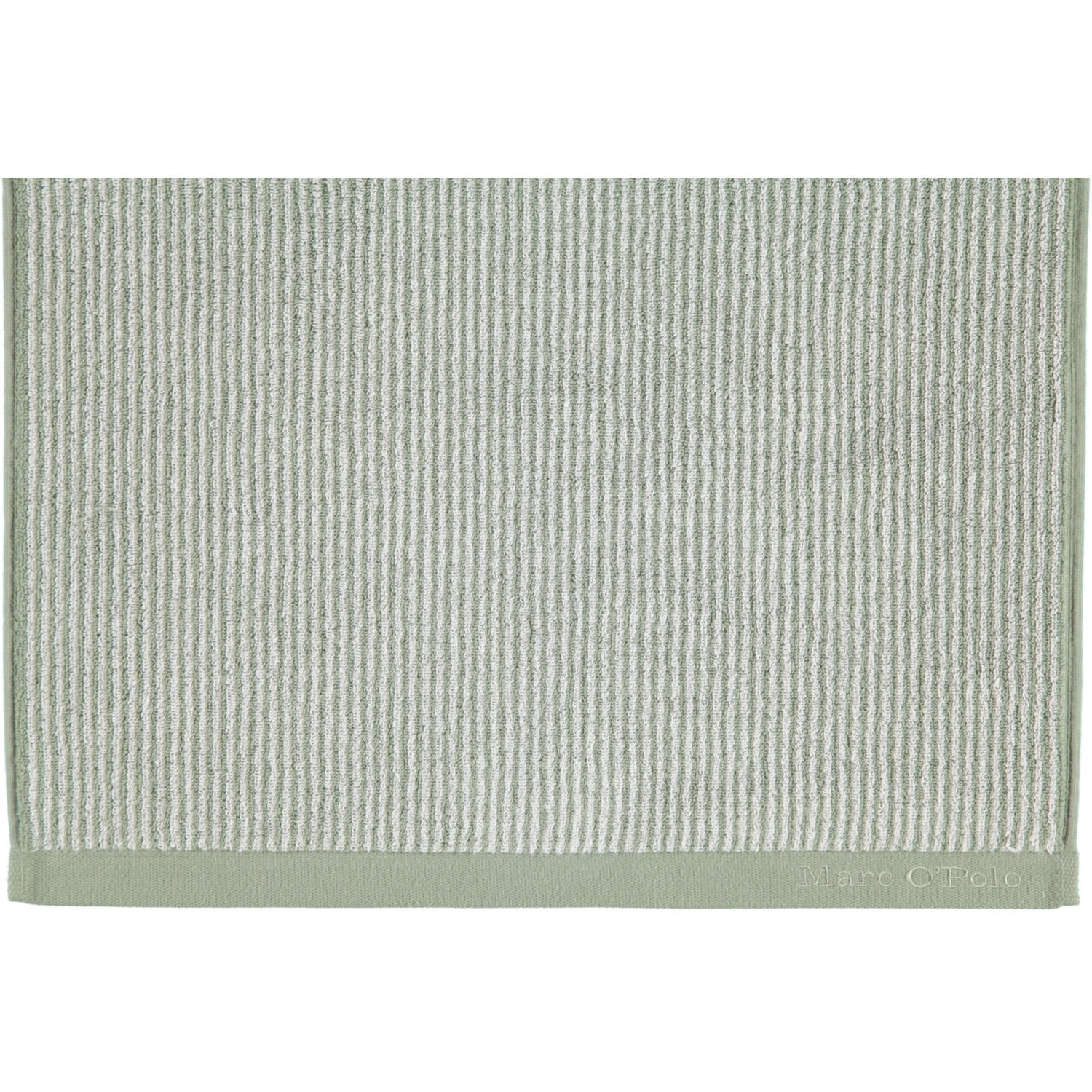 WASCHLAPPEN TIMELESS TONE STRIPE GREEN-OFF WHITE - Grün, Textil (16/21cm) - Marc O'Polo