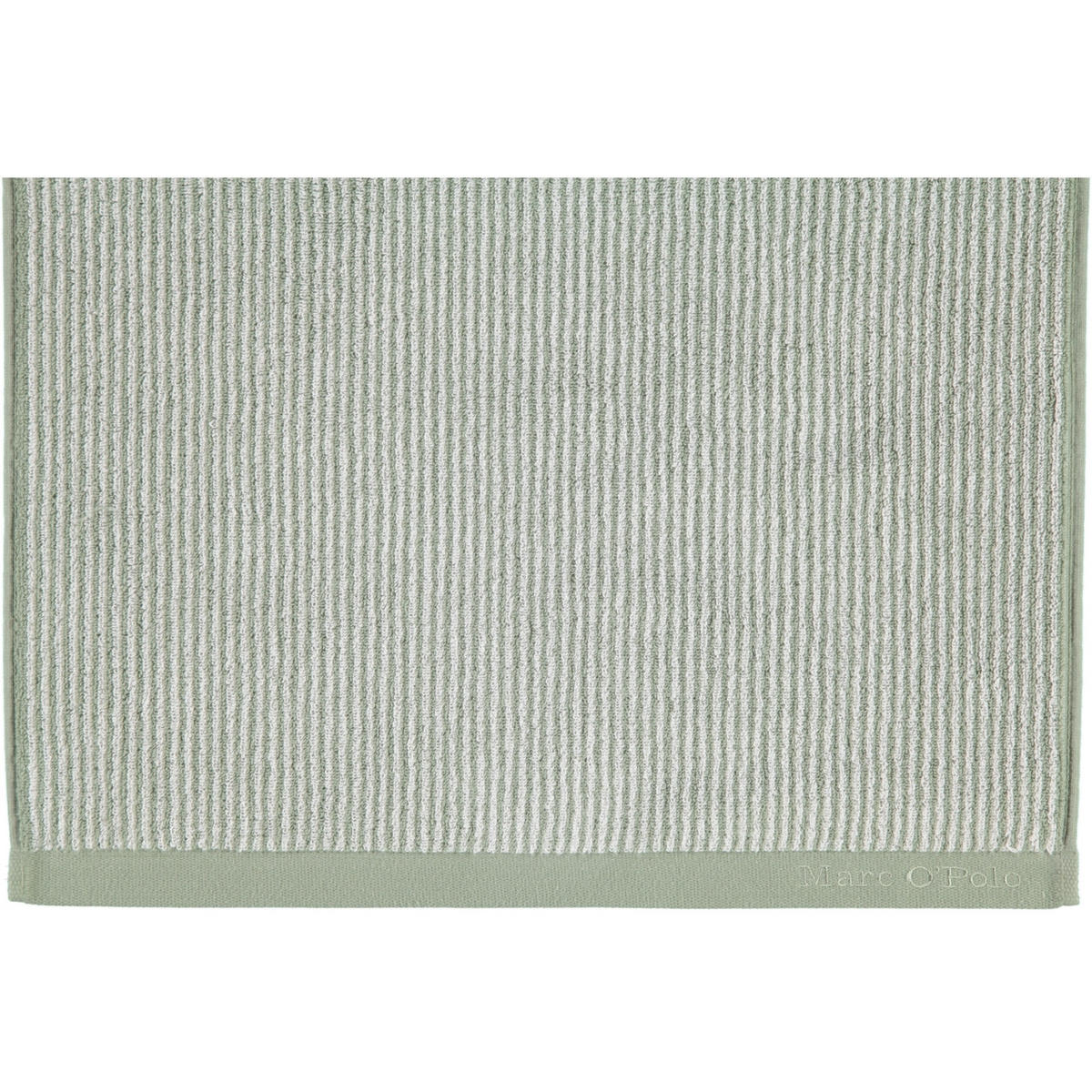 WASCHLAPPEN TIMELESS TONE STRIPE GREEN-OFF WHITE - Grün, Textil (16/21cm) - Marc O'Polo