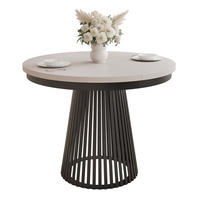 AUSZIEHTISCH AUREA 100-180/75 cm, Schwarz / Kaschmir - Kaschmir/Schwarz, Holzwerkstoff/Metall (100/100/75cm) - Idohome