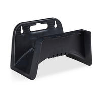 SCHLAUCHHALTER - Schwarz, Kunststoff (24/14/16cm) - Relaxdays