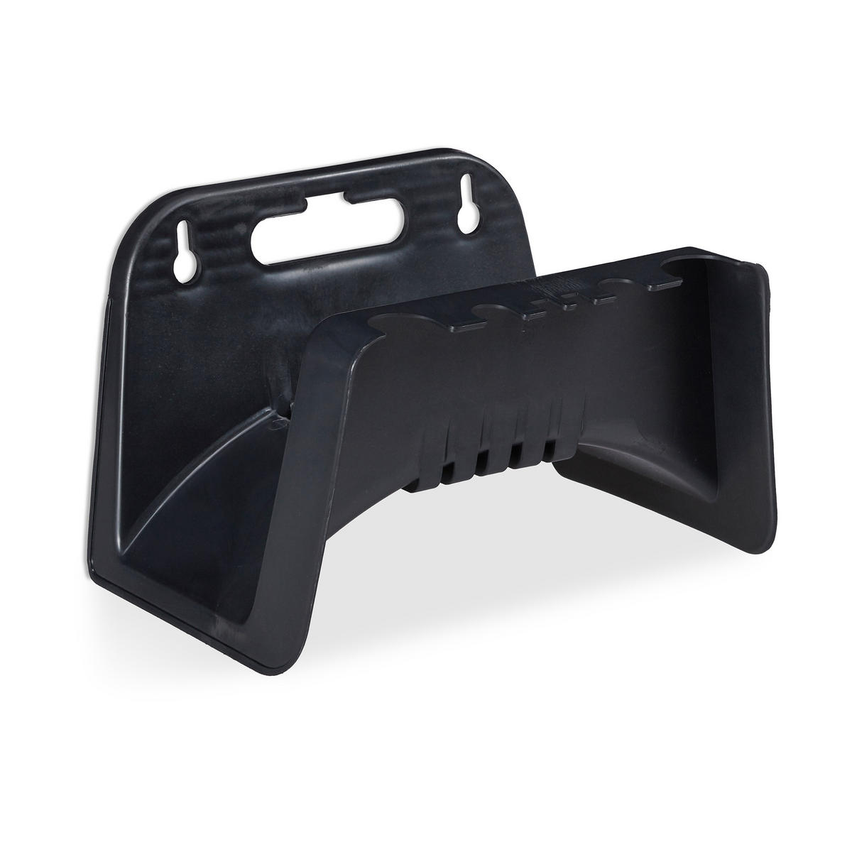 SCHLAUCHHALTER - Schwarz, Kunststoff (24/14/16cm) - Relaxdays