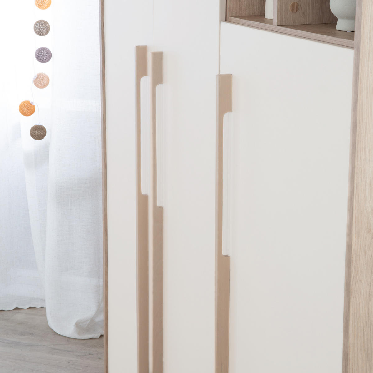 KINDERKLEIDERSCHRANK Elva - Creme, Holz (131.5/190/53cm) - Roba