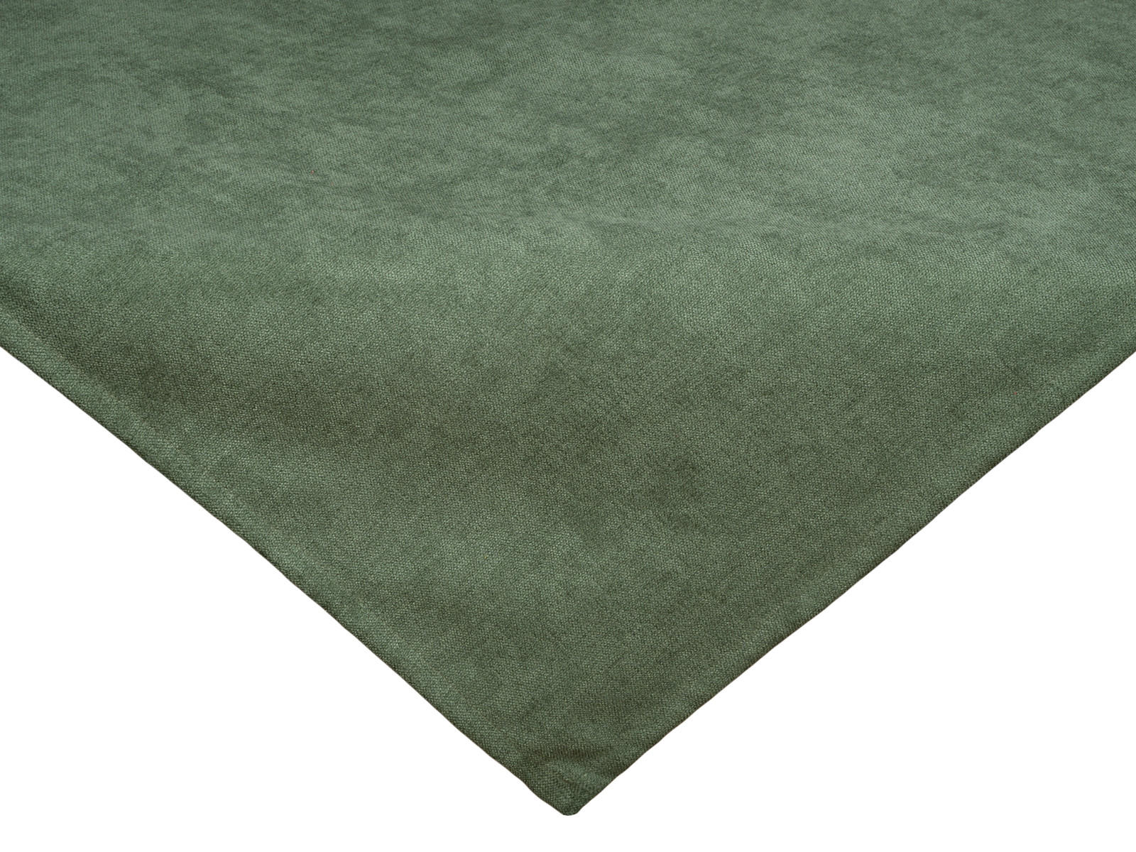 MITTELDECKE FarbTon Chenille-Haptik oliven-grün 80/80 cm - Dunkelgrün, Textil (80/80cm) - beties Heimtextil