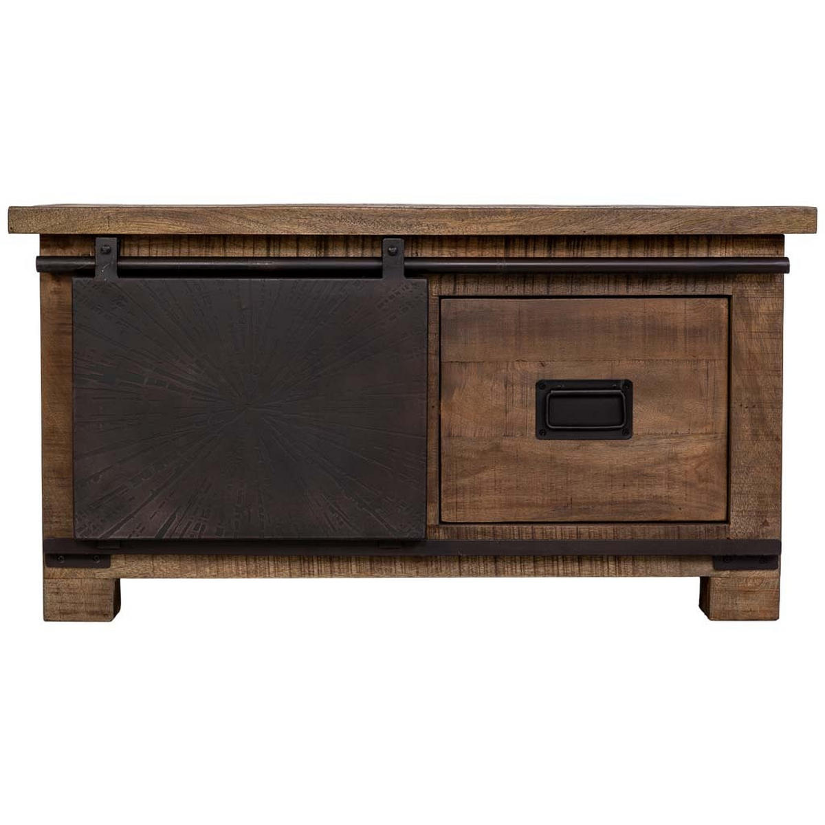 COUCHTISCH aus holz 90x90x46cm - Braun, Holz (90/90/46cm) - Wanderlust