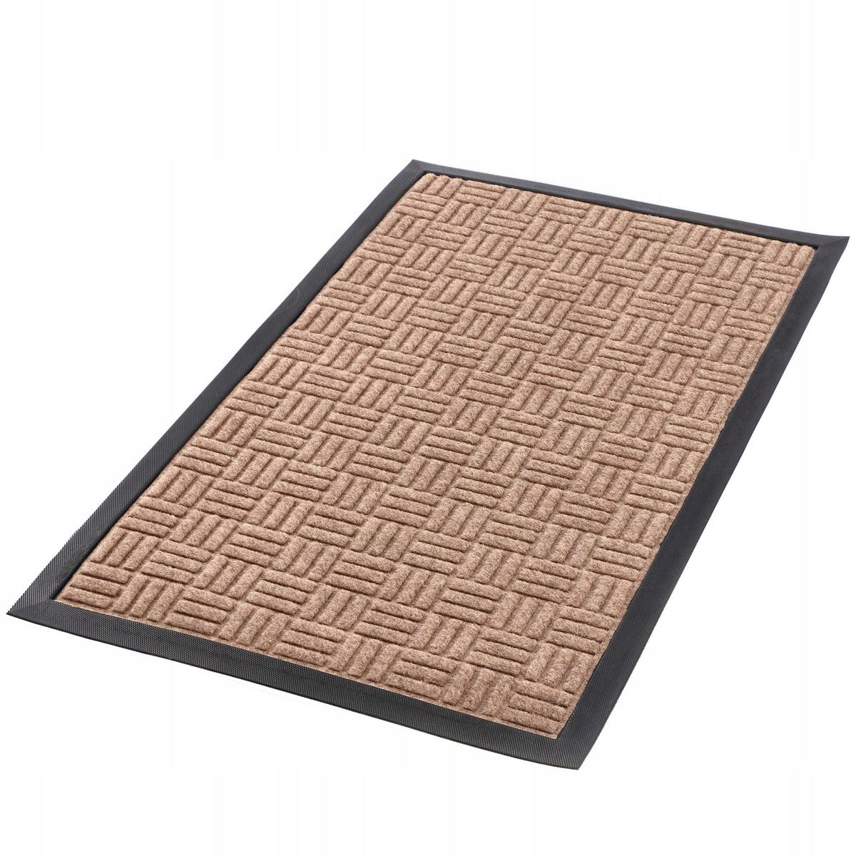 FUSSMATTE 60 x 40 cm, rechteckig - Braun, Kunststoff (60/40cm) - KADAX