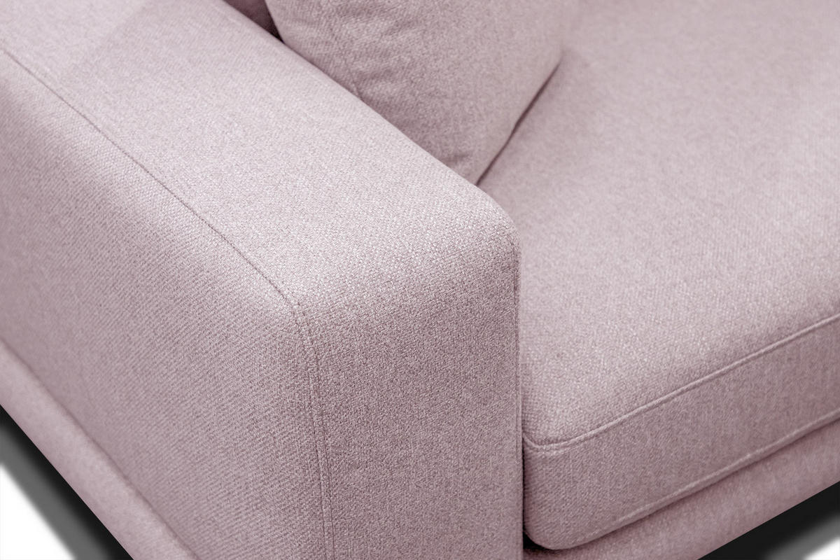 SOFA MEDIOLANE 3-Sitzer, rosa - Rosa, Holzwerkstoff/Textil (233/87/96cm) - Courtois Laville