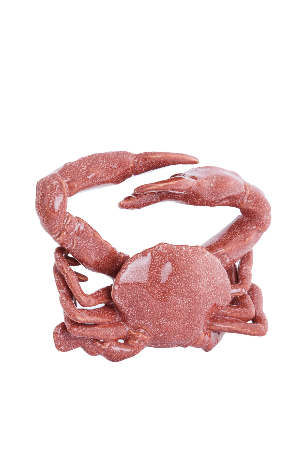 ORNAMENT Krabbe Rot 29/29/6,5 cm - Rot, Keramik (29/6.5/29cm) - Light & Living