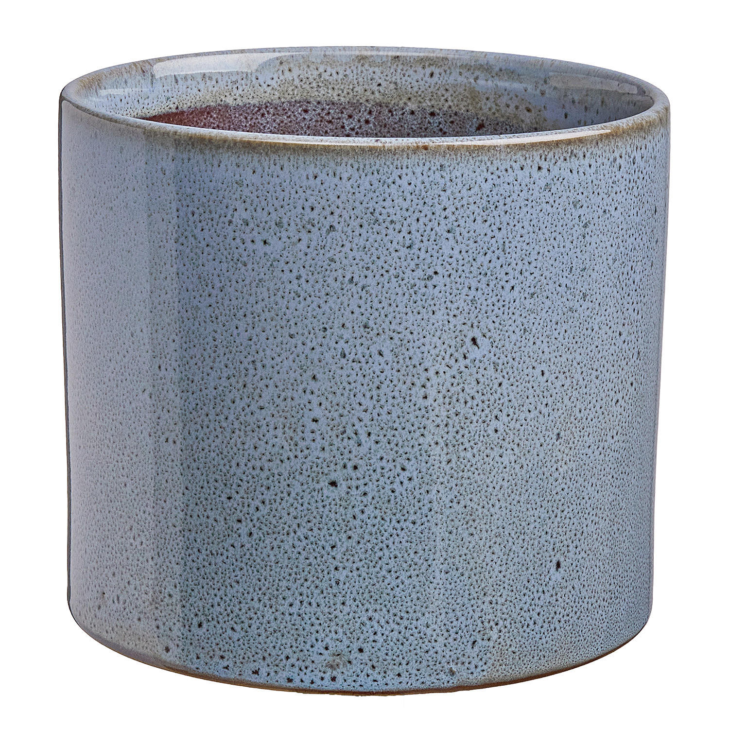 BLUMENTOPF Glaze - Petrol/Grau, Keramik (16cm) - BUTLERS