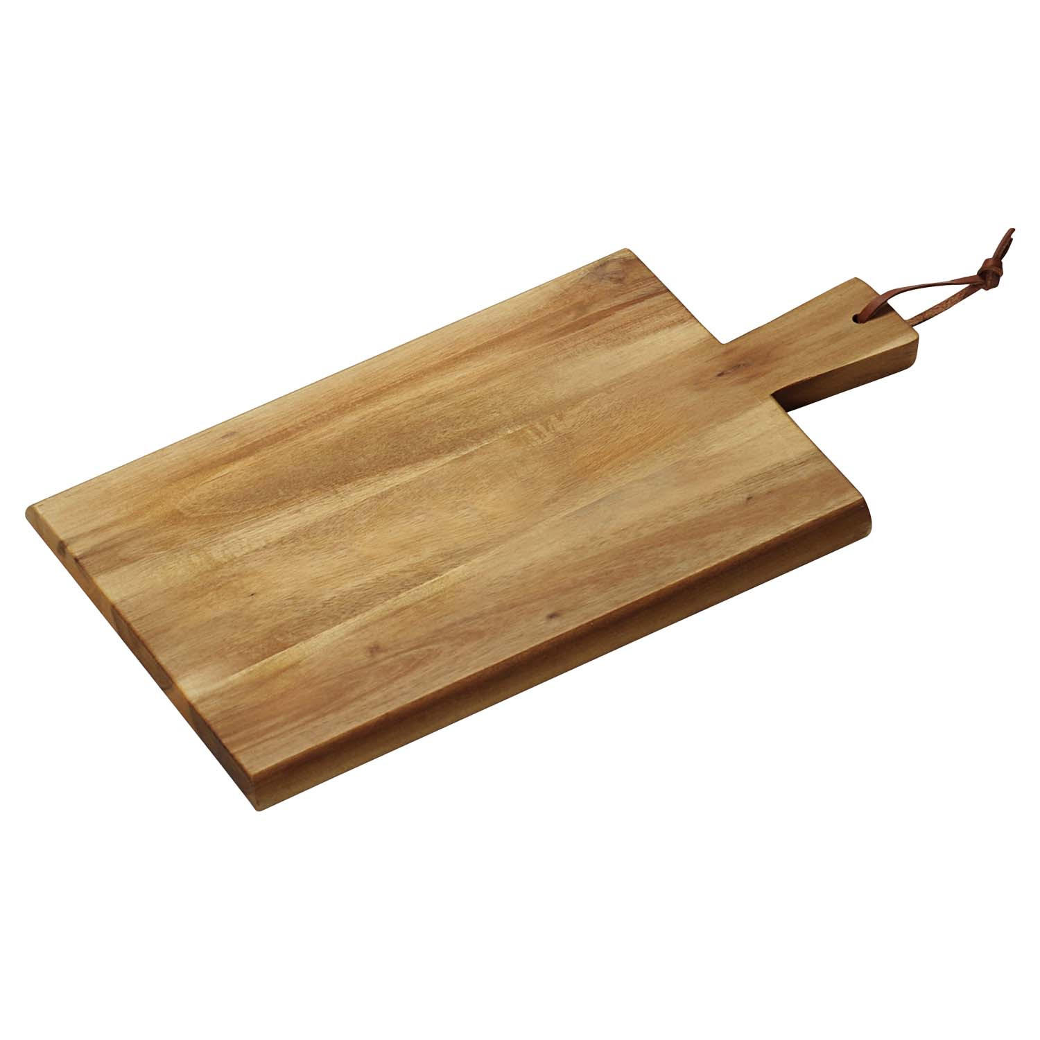 SERVIERBRETTER mit Tragegriff, 5 Stück- Akazienholz - 35 x 18cm - Naturfarben, Holz (18/35cm) - Kesper