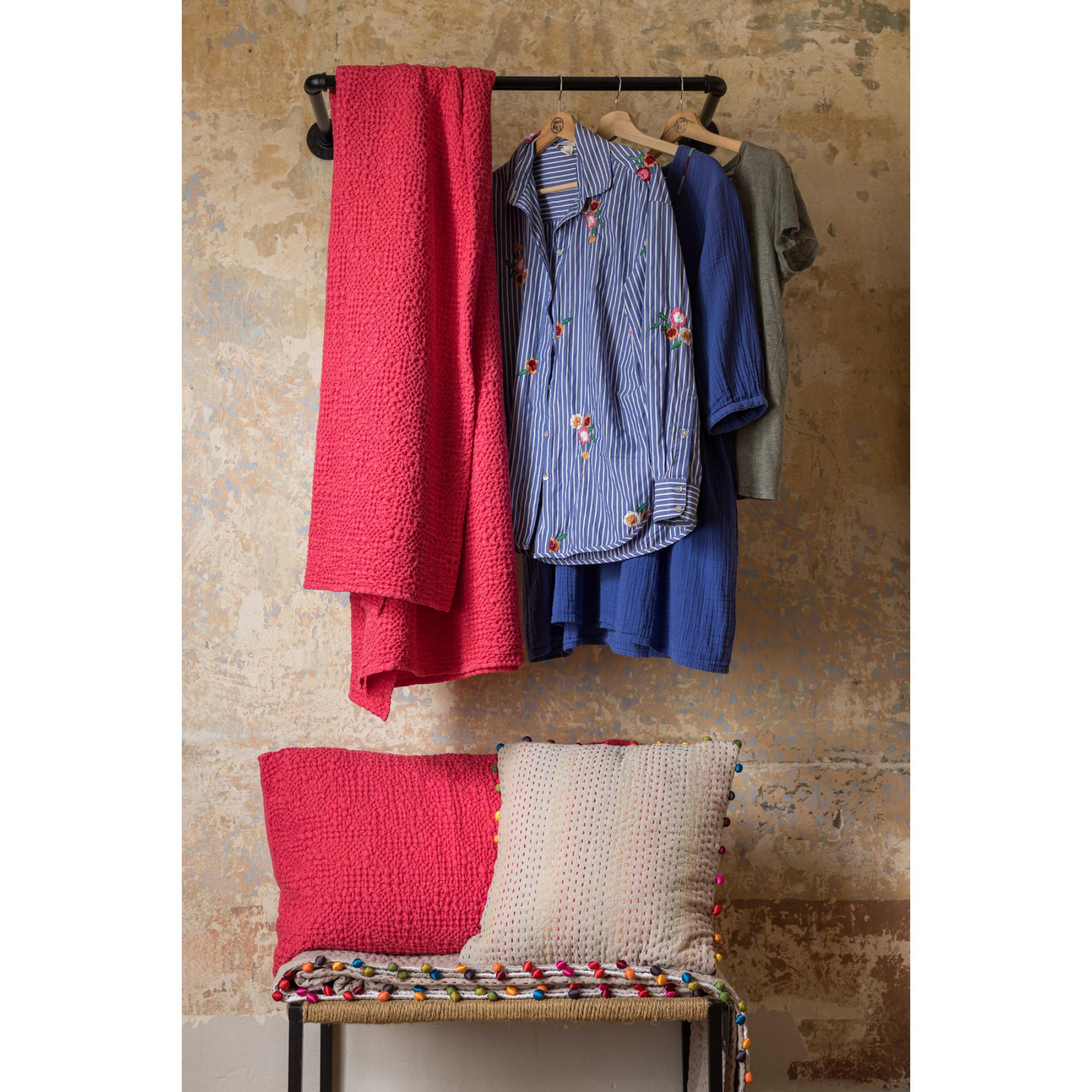 ÜBERWURF Tana himberrot 180 x 260 cm - Rosa, Textil (180/260cm) - Vivaraise