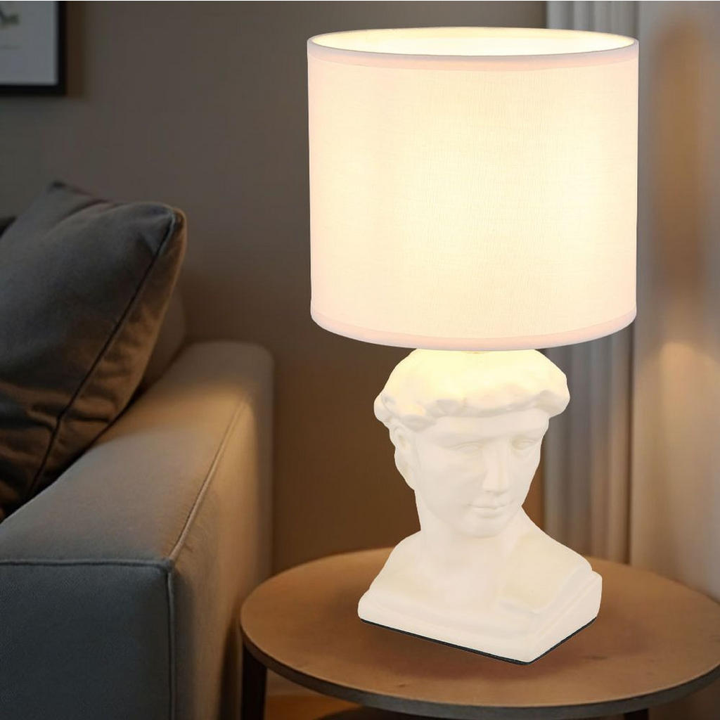 Thumbnail - Globo Lighting Led, Beige, Textil, F, 17.5x33x17.5 cm, Lampen & Leuchten, Innenbeleuchtung, Tischlampen, Tischlampen