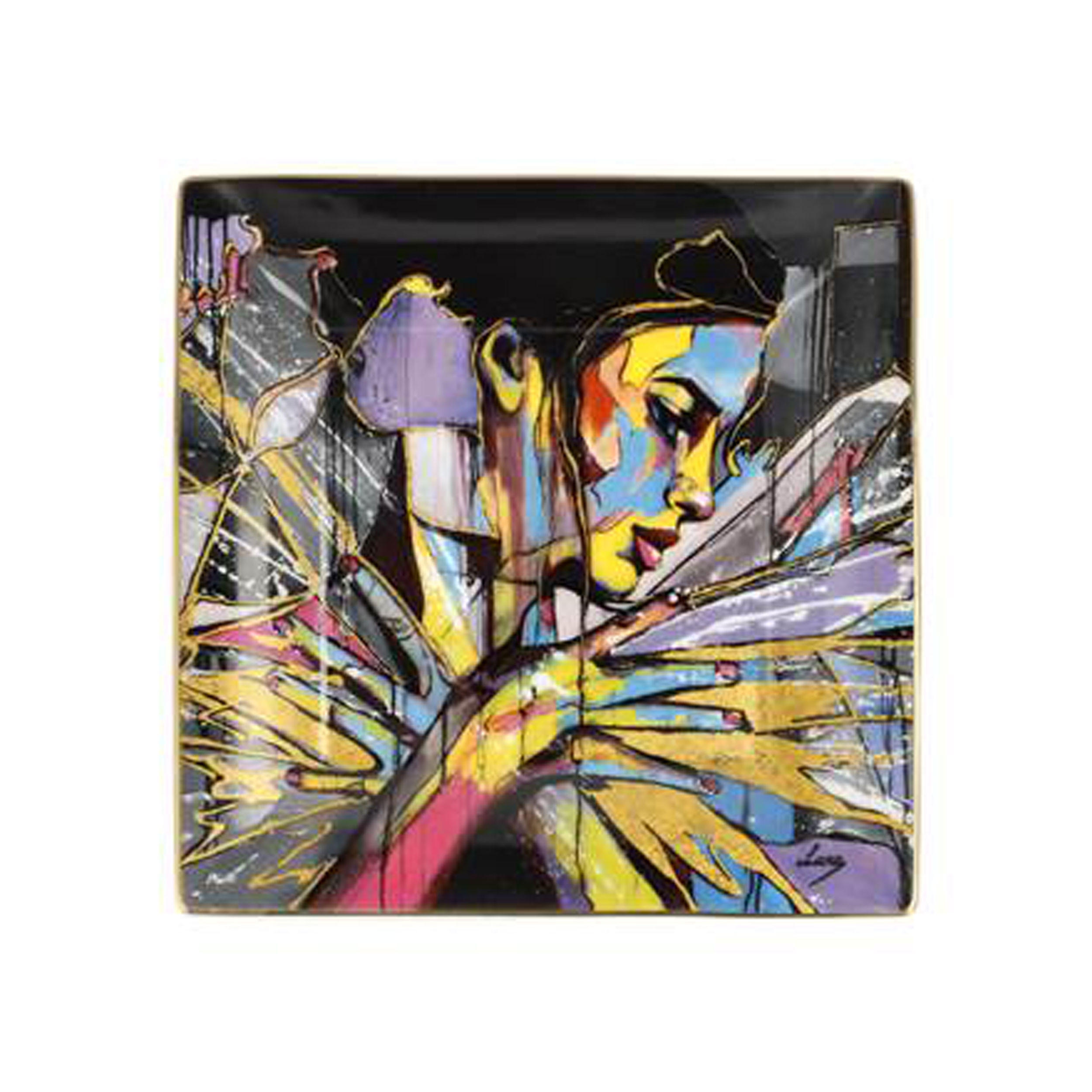 KÜNSTLERSCHALE Lana Frey Fire - Fire in the Belly, Fine Bone China - Multicolor, Keramik (1.5cm) - Goebel