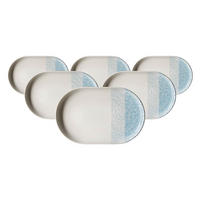 SERVIERPLATTEN Trio Blau 20 x 13 cm 6er Set - Blau, Keramik (13/2/20cm) - Ritzenhoff Breker
