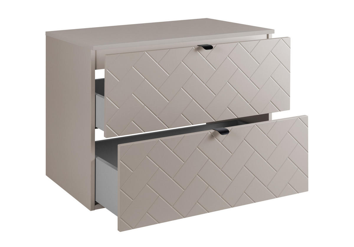 WASCHBECKUNTERSCHRANK TREND Kaschmir matt 80/46/60 cm - Kaschmir, Holzwerkstoff (80/60/46cm) - Rodan