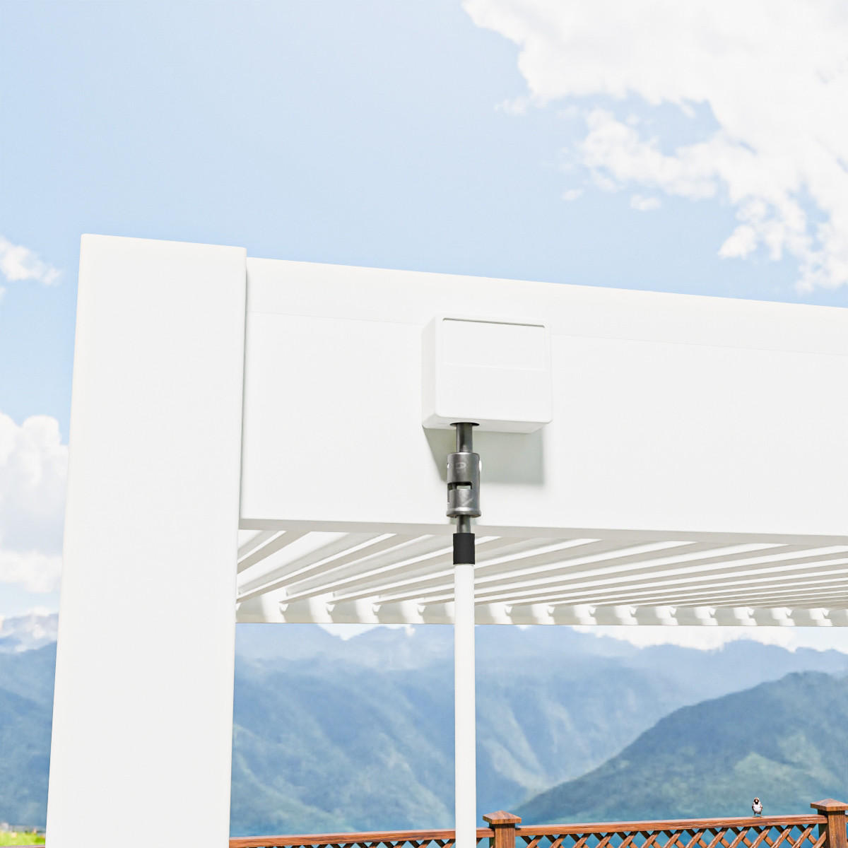 PERGOLA Trumpf | Alu-Stahl Pavillon | 3 x 5,3 M | anthrazit | Pergola - Weiß, Metall (4000/255/3000cm) - PergoLine