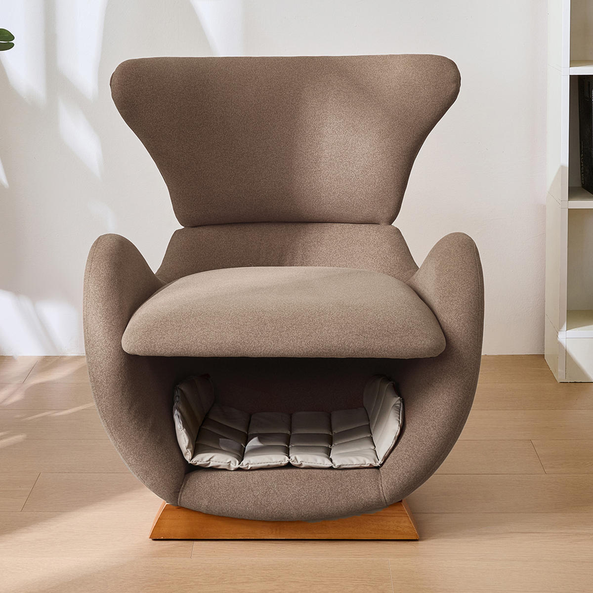 LOUNGESSESSSEL Walhai-Design - Braun, Textil (66/76/66cm) - FLIEKS
